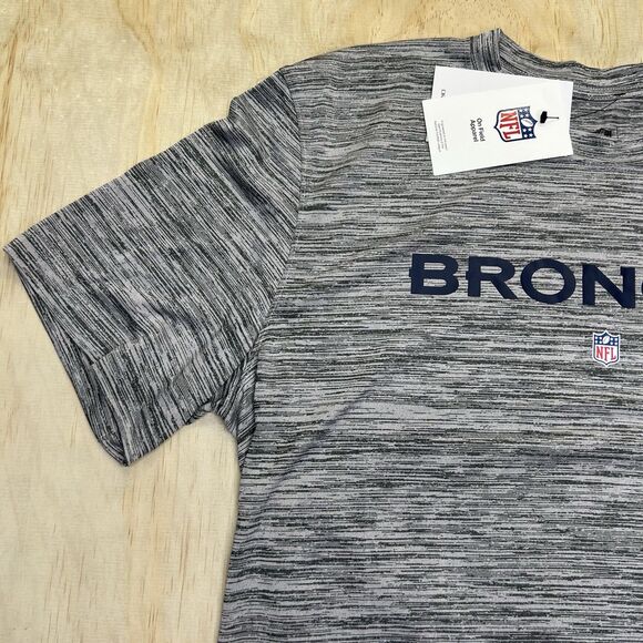 NEW Denver Broncos Nike Team Issue Velocity Dri Fit Performance Shirt Gray LG - Picture 4 of 10